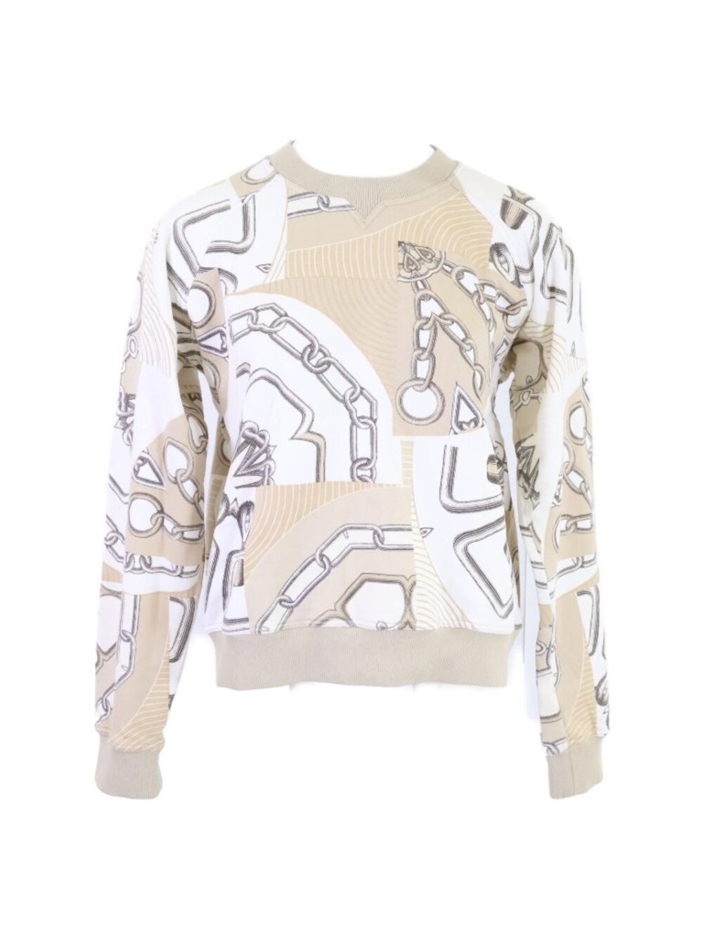 Hermes Kaleidoscope Effect Crew Neck Sweatshirt 38